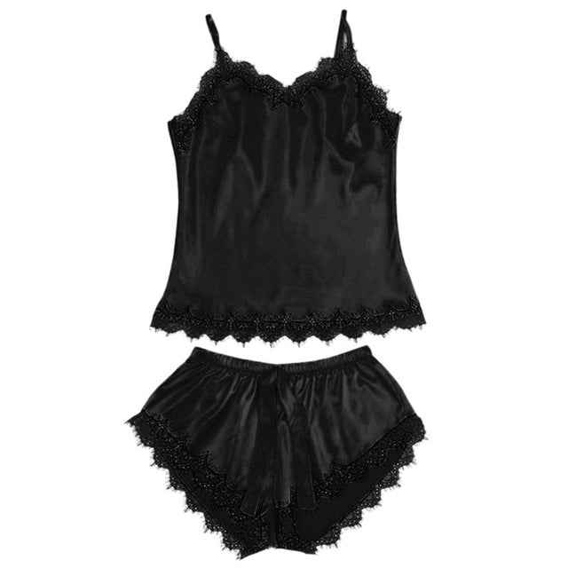 lace v-neck sleeveless nightgown