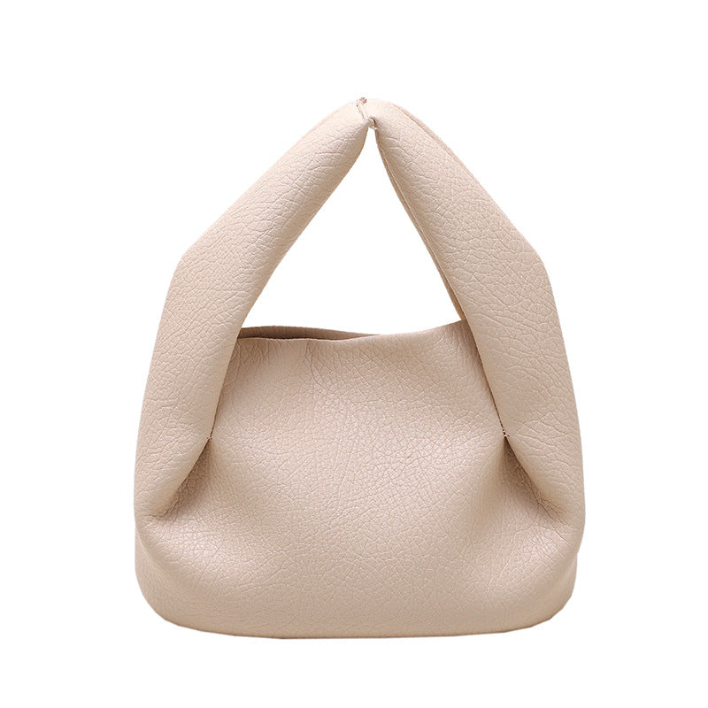 mini soft PU leather tote bag
