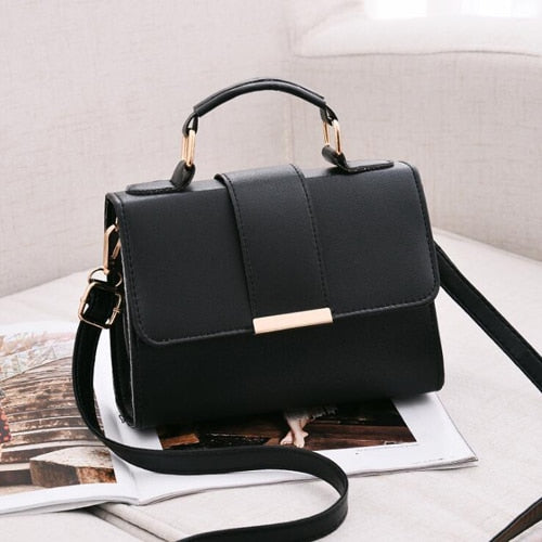 PU flap crossbody shoulder bag small
