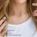 e-Manco Classic Stainless Steel Necklace for women Designer Jewelry Luxury Statement