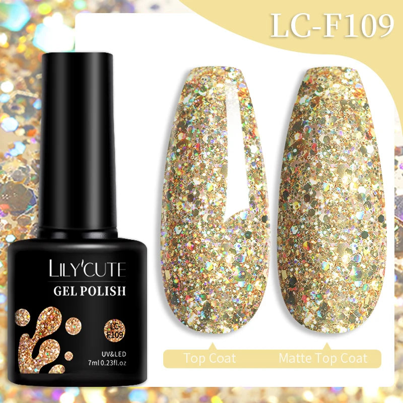 129 Colors 7ML Nail Gel Polish Nail Supplies Vernis Semi Permanent Nail Art Manicure Soak off LED UV Gel Nail Varnishes