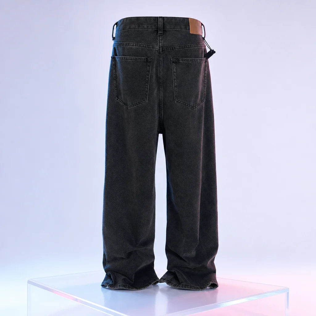 Jeans masculino de perna larga