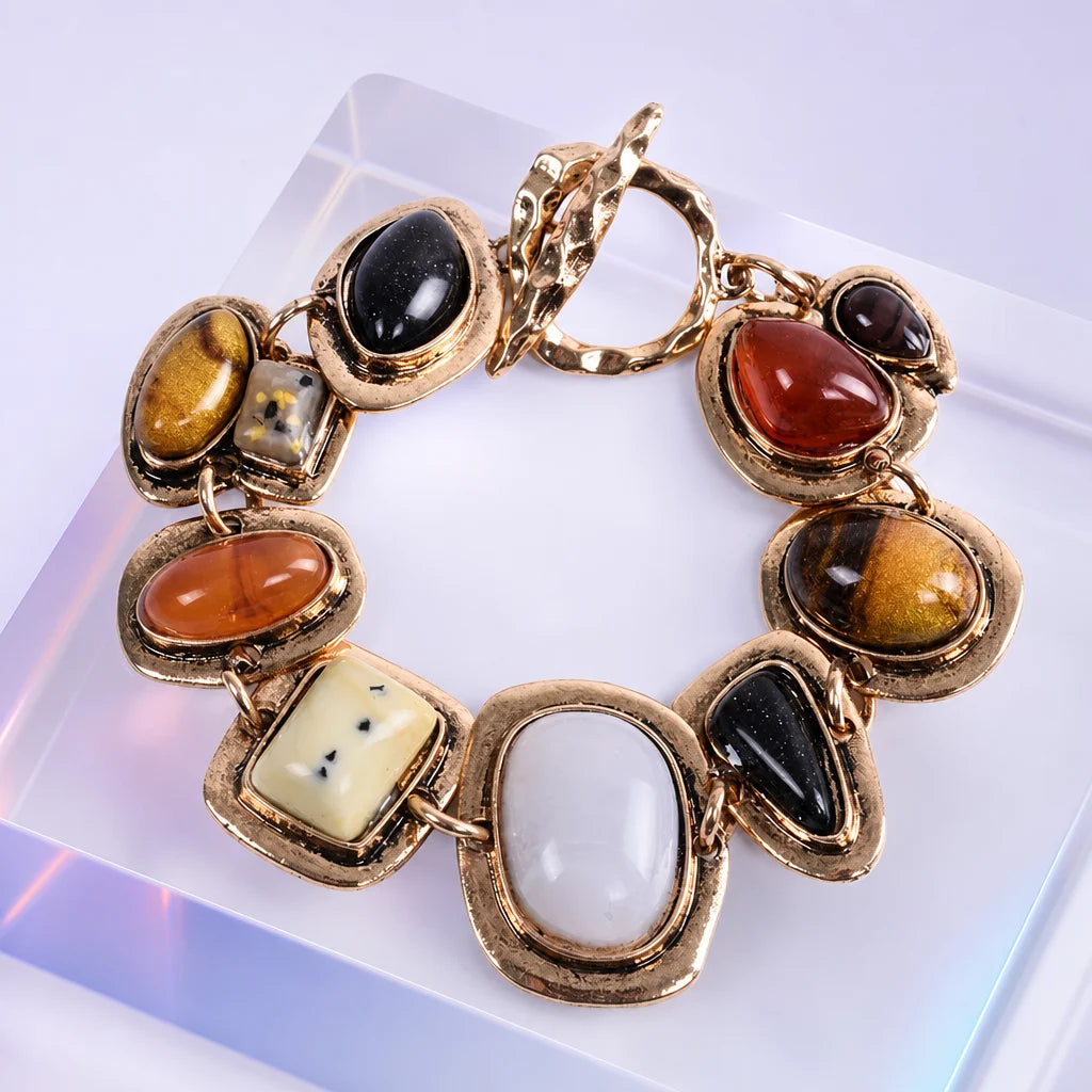 Vintage stone bracelet